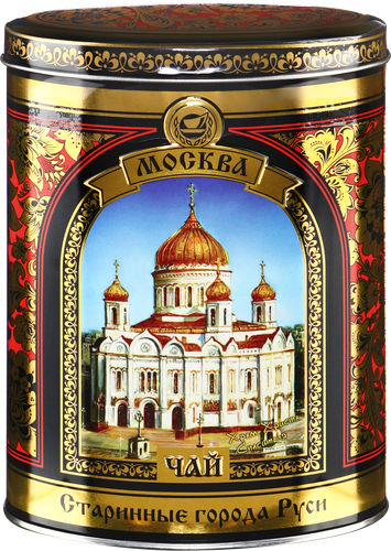 Чай черный СТАРИННЫЕ ГОРОДА РУСИ Москва байховый листовой, ж/б, 150г, изображение