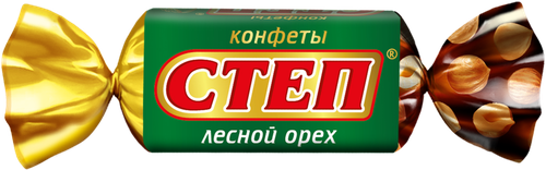 Конфеты СЛАВЯНКА Степ с арахисом и фундуком, весовые, крупный план