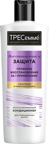 Кондиционер для волос ТРЕСЕММЕ Repair and Protect восстанавливающий, 400мл, вид