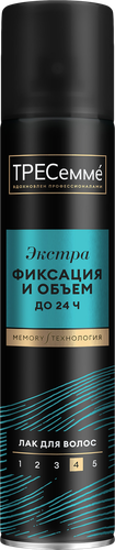 Лак для волос ТРЕСЕММЕ Beauty-full Volume, экстрафиксация, 250мл, крупный план