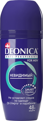 Антиперспирант роликовый мужской DEONICA For men невидимый, 50мл, детальное фото