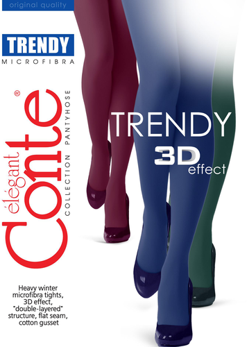 Колготки женские CONTE Trendy 150 den, navy 5-XL, вид