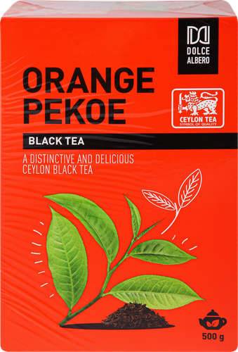 Чай черный DOLCE ALBERO Orange Pekoe, листовой, 500г, фотография