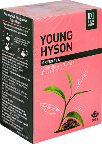 Чай зеленый DOLCE ALBERO Young Hyson листовой, 500г, картинка