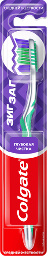 Зубная щетка COLGATE Зиг Заг многофункциональная, средней жесткости, фото