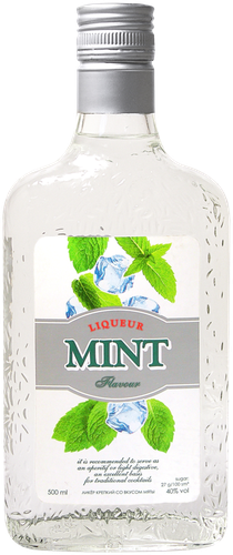 Ликер MINT FLAVOUR крепкий со вкусом мяты, 40%, 0.5л, фотография