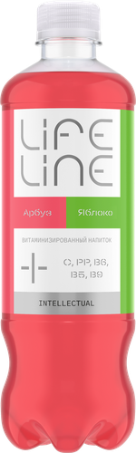 Напиток LIFELINE Intellectual Арбуз, яблоко витаминизированный 
негазированный, 0.5л, фото