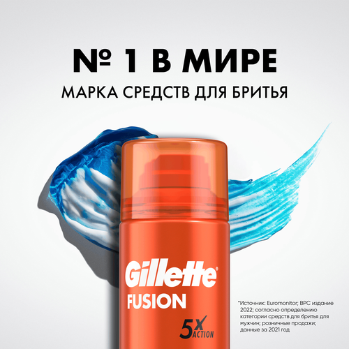 Гель для бритья GILLETTE Fusion5 Ultra Sensitive, для чувствительной кожи, 200мл, детальное фото