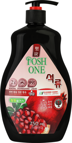 Средство для мытья посуды POSH ONE Dishwashing Liguid Pomegranate с экстрактом граната, 750мл, вид