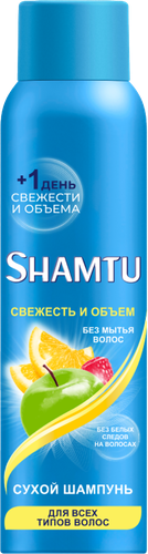 Шампунь сухой для всех типов волос SHAMTU, 150мл, крупный план