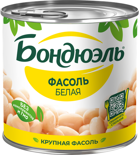 Фасоль белая БОНДЮЭЛЬ, 425мл, изображение