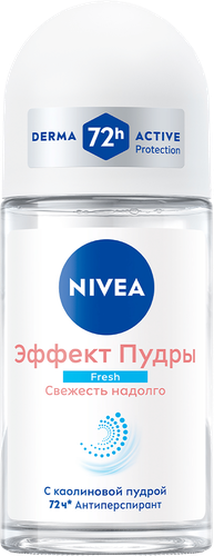 Антиперспирант роликовый женский NIVEA Эффект Пудры Fresh, 50мл, картинка