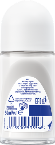 Антиперспирант роликовый женский NIVEA Эффект Пудры Fresh, 50мл, картинка