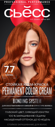 Краска для волос СЬЁСС Color 7–7 Паприка, 150мл, фотография