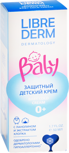 Крем детский LIBREDERM Baby защитный с ланолином и экстрактом хлопка 0+, 50мл, изображение