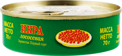 Икра лососевая КАМЧАТСКОЕ МОРЕ зернистая, 75г, вид