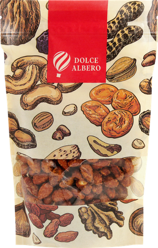 Миндаль DOLCE ALBERO в соленой карамели, 200г, крупный план