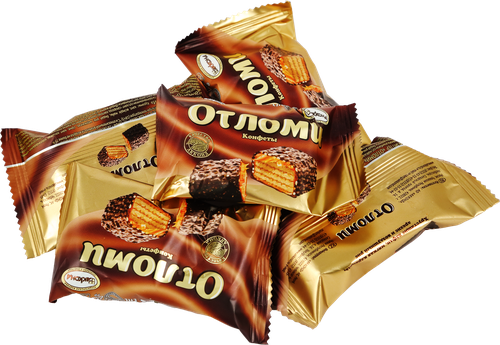 Конфеты АККОНД Отломи вафельные глазированные, весовые, детальное фото