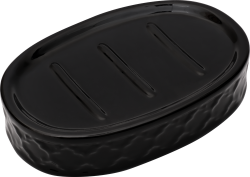 Мыльница HOMECLUB Black&White керамика Арт. B0529Z, крупный план