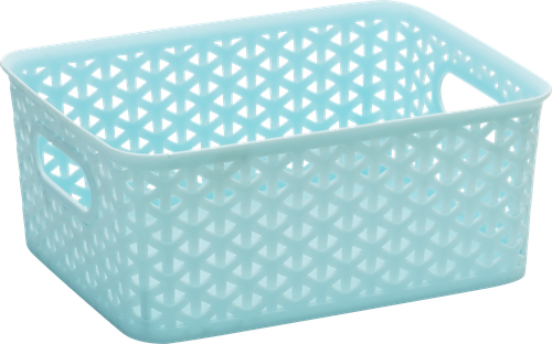Корзина для хранения HOMECLUB Blue&Grey 23,5x17x10см, в ассортименте Арт. LEN-150840-BG, фотография