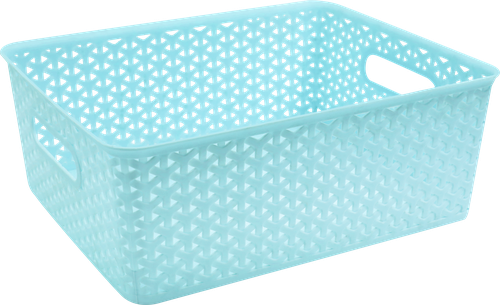 Корзина для хранения HOMECLUB Blue&Grey 26,5x32,5x13см, в ассортименте Арт. LEN-150841-BG, фото