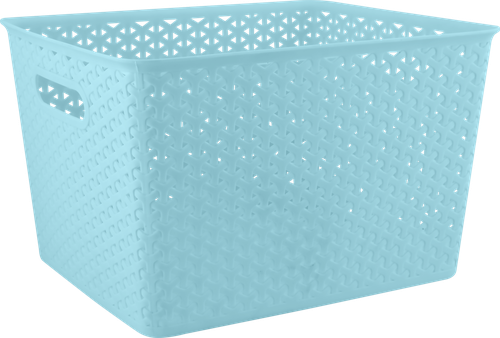 Корзина для хранения HOMECLUB Blue&Grey 26,5x32,5x20,5см, в ассортименте Арт. LEN-150842-BG, картинка