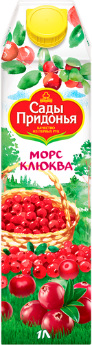 Морс САДЫ ПРИДОНЬЯ Клюква, 1л, фотография