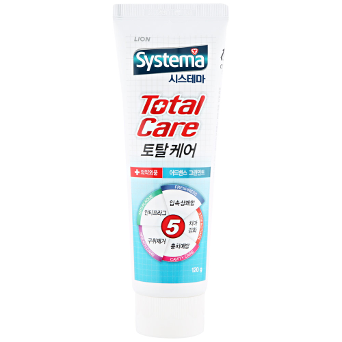 Зубная паста SYSTEMA Total care комплексный уход со вкусом мяты, 120г, вид