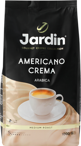 Кофе зерновой JARDIN Americano Crema жареный, 1кг, детальное фото
