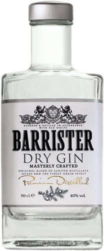 Джин BARRISTER Dry сухой 40%, 0.5л, картинка