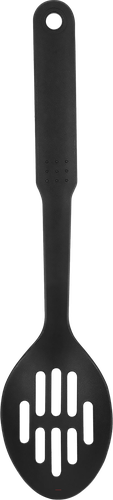 Ложка REGENT INOX Linea Nero, с прорезями, Арт. 93-AK2C-3, крупный план