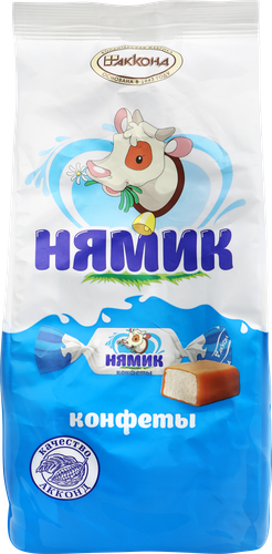 Конфеты АККОНД Нямик неглазированные молочные, 270г, изображение