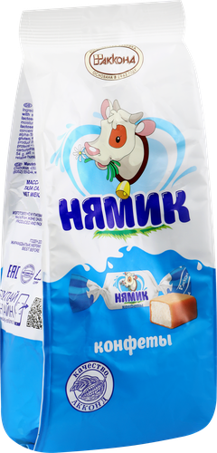 Конфеты АККОНД Нямик неглазированные молочные, 270г, изображение