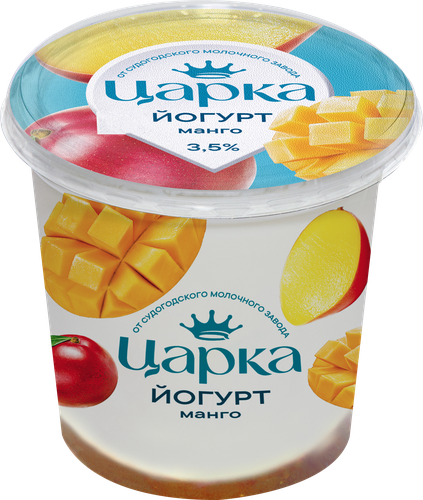 Йогурт ЦАРКА Манго 3,5%, без змж, 400г, фотография