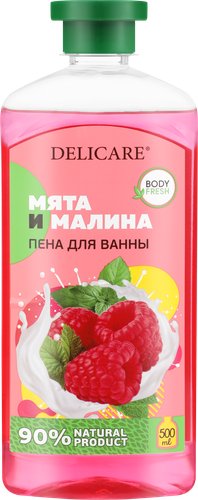 Пена для ванн DELICARE Мята и Малина, 500мл, картинка