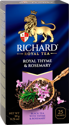 Чай черный RICHARD Royal Thyme & Rosemary, 25пак, детальное фото