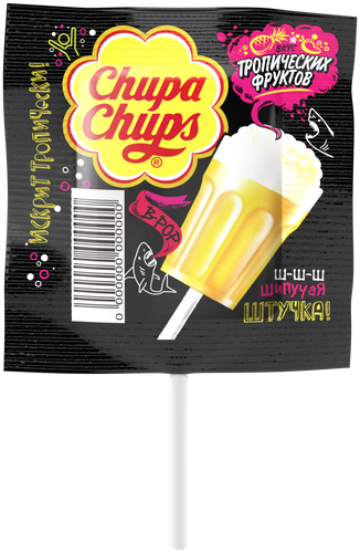 Карамель CHUPA CHUPS B-POP со вкусом тропических фруктов, 15г, фотография