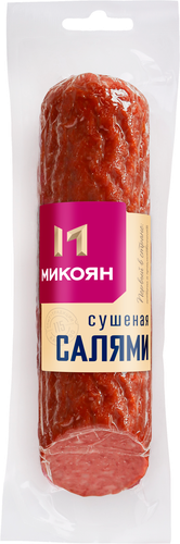 Колбаса МИКОЯН Салями сушеная в/к в/у срез, картинка