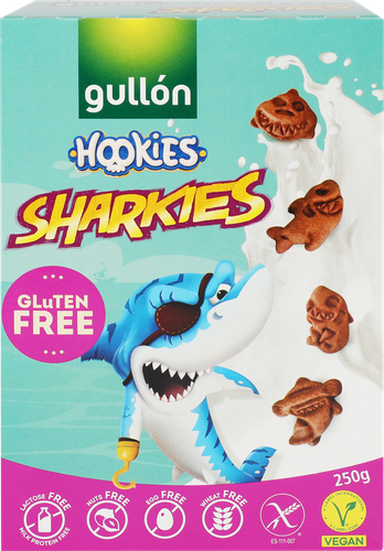 Готовый завтрак безглютеновый GULLON Sharkies, 250г, картинка