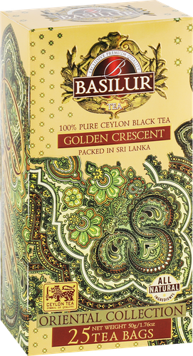 Чай черный BASILUR Восточная коллекция Golden Crescent Золотой месяц, 25пак, картинка