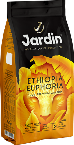 Кофе зерновой JARDIN Эфиопия Эйфория жаренный, 250г, картинка