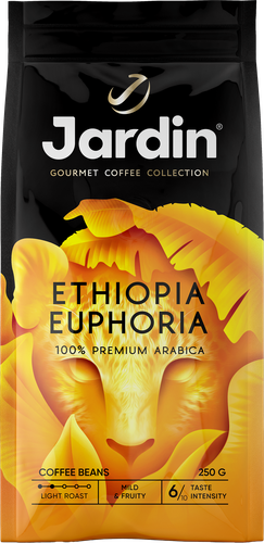 Кофе зерновой JARDIN Эфиопия Эйфория жаренный, 250г, изображение