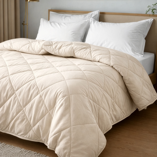 Одеяло 2-спальное HOME CLUB Овечья шерсть 172x205см, вид