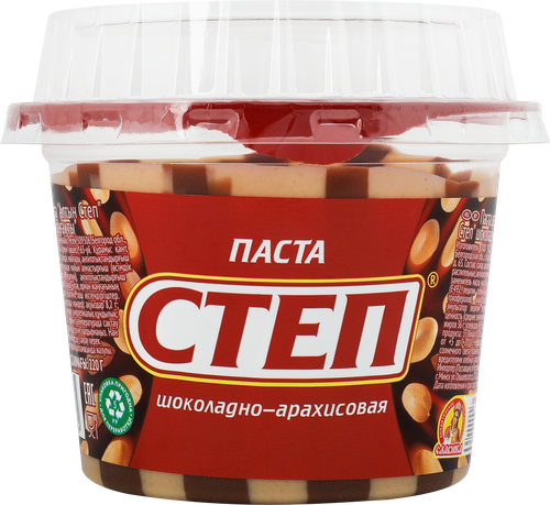 Паста арахисовая СТЕП Десертная с какао, 220г, картинка