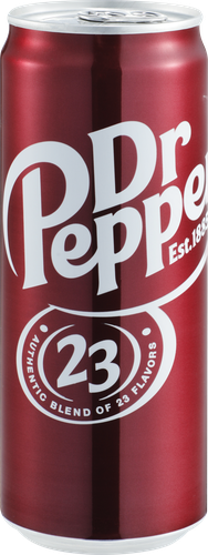 Напиток DR. PEPPER Original газированный, 0.33л, крупный план