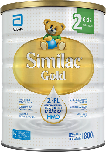 Смесь молочная SIMILAC Gold 2, с 6 до 12 месяцев, 800г, фотография
