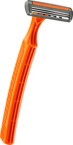 Бритва одноразовая мужская BIC 3 Sensitive 3 лезвия с увлажняющей полоской, 8шт, картинка