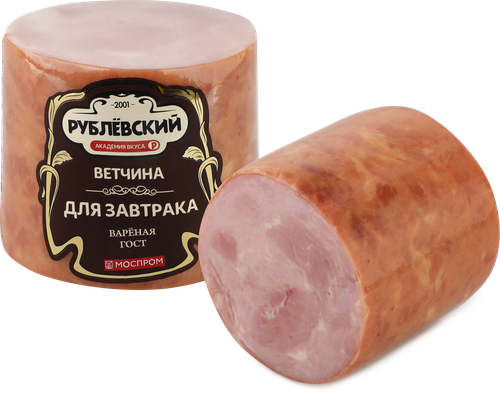 Ветчина вареная из свинины РУБЛЁВСКИЙ Для Завтрака высший сорт, 400г, изображение