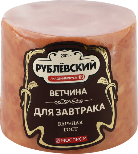 Ветчина вареная из свинины РУБЛЁВСКИЙ Для Завтрака высший сорт, 400г, детальное фото