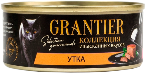 Корм консервированный для кошек GRANTIER с уткой, 100г, изображение